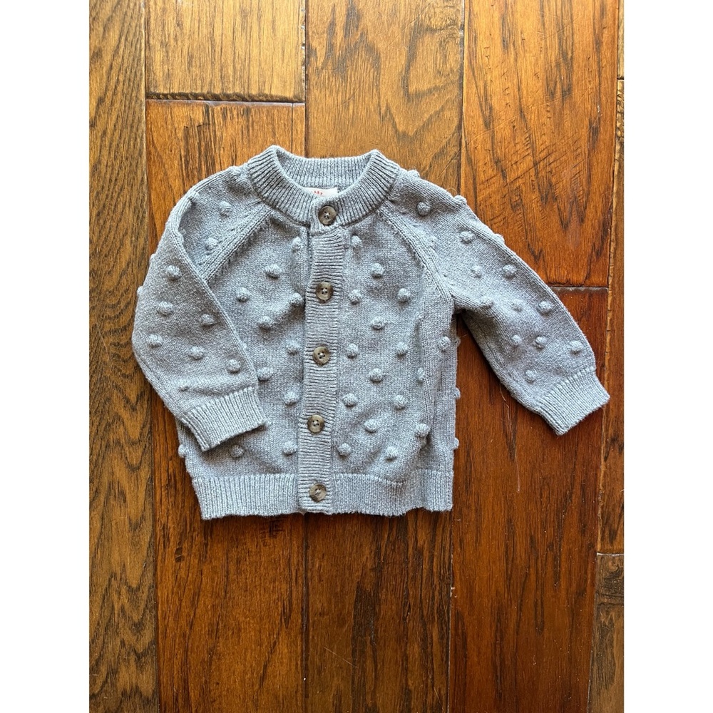 Cat & Jack gray cardigan (3m - 6m)